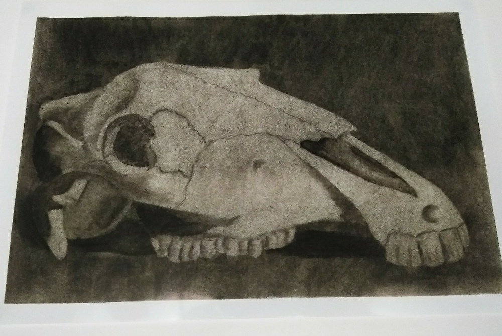 **SALE** Original Art Work Horse Skull Poster